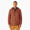Water Repellent Flannel Hooded Shirt Jacket