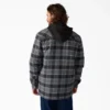 Water Repellent Flannel Hooded Shirt Jacket