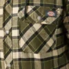 Water Repellent Flannel Hooded Shirt Jacket