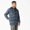 Water Repellent Flannel Hooded Shirt Jacket