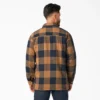 Water Repellent Fleece-Lined Flannel Shirt Jacket