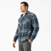 Water Repellent Fleece-Lined Flannel Shirt Jacket