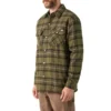 Water Repellent Fleece-Lined Flannel Shirt Jacket