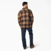 Water Repellent Fleece-Lined Flannel Shirt Jacket