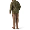 Water Repellent Fleece-Lined Flannel Shirt Jacket
