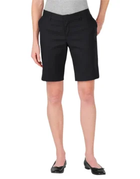Women’s 9″ Relaxed Fit Flat Front Shorts