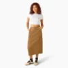 Women’s Duck Canvas Cargo Midi Skirt