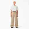 Women’s Embroidered Patch Cropped Work Shirt