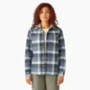 Women’s Flannel Hooded Shirt Jacket