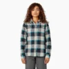 Women’s Flannel Hooded Shirt Jacket