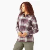 Women’s Flannel Hooded Shirt Jacket