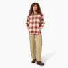 Women’s Flannel Hooded Shirt Jacket