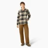 Women’s Flannel Hooded Shirt Jacket