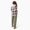 Women’s Flannel Hooded Shirt Jacket