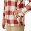Women’s Flannel Hooded Shirt Jacket
