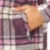 Women’s Flannel Hooded Shirt Jacket