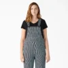 Women’s Hickory Stripe Boyfriend Fit Bib Overalls
