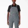 Women’s Hickory Stripe Double Knee Bib Overalls