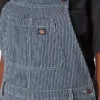 Women’s Hickory Stripe Double Knee Bib Overalls