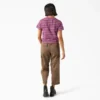 Women’s Large Striped Cropped Pocket T-Shirt