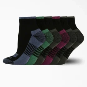 Women’s Moisture Control Quarter Socks, Size 6-9, 6-Pack