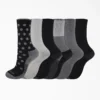 Women’s Pattern Crew Socks, Size 6-9, 6-Pack