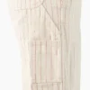 Women’s Pinstripe Service Bib Overalls