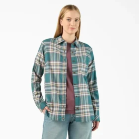 Women’s Plaid Flannel Long Sleeve Shirt