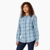 Women’s Plaid Flannel Long Sleeve Shirt