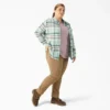 Women’s Plus Long Sleeve Plaid Flannel Shirt