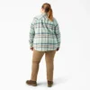 Women’s Plus Long Sleeve Plaid Flannel Shirt