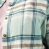 Women’s Plus Long Sleeve Plaid Flannel Shirt