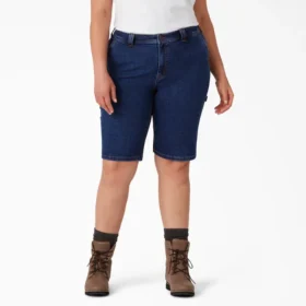 Women’s Plus Relaxed Fit Carpenter Shorts, 11″