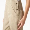 Women’s Regular Fit Hickory Stripe Bib Overalls