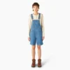 Women’s Relaxed Fit Bib Shortalls, 7″