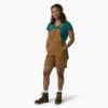 Women’s Relaxed Fit Bib Shortalls, 7″