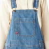 Women’s Relaxed Fit Bib Shortalls, 7″