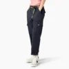Women’s Relaxed Fit Contrast Stitch Cropped Cargo Pants