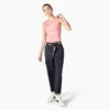 Women’s Relaxed Fit Contrast Stitch Cropped Cargo Pants
