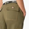 Women’s Relaxed Fit Contrast Stitch Cropped Cargo Pants