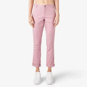 Women’s Slim Straight Fit Roll Hem Carpenter Pants