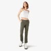 Women’s Slim Straight Fit Roll Hem Carpenter Pants