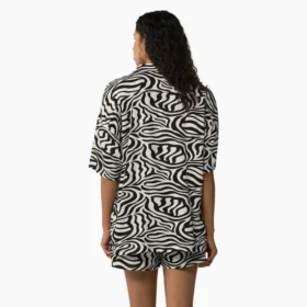 Women’s Zebra Print Work Shirt